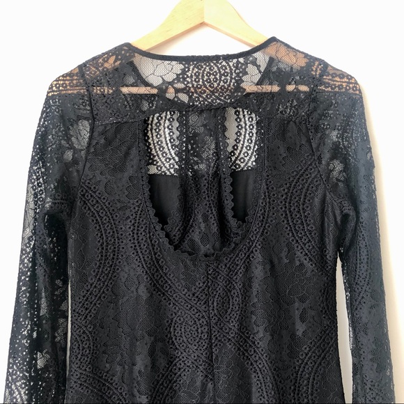 Francesca’s 3/4 Sleeve Lace Dress Size Medium - Picture 9 of 10